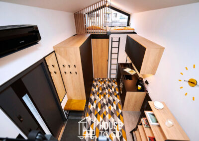 housetogownetrze widok z antresoli